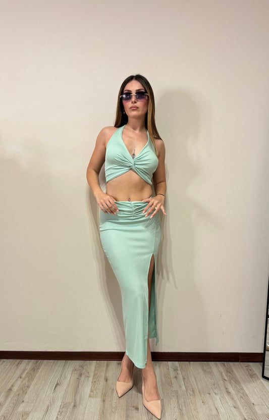 Coordinato Aisha verde menta
