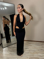 Abito Sasha pizzo nero