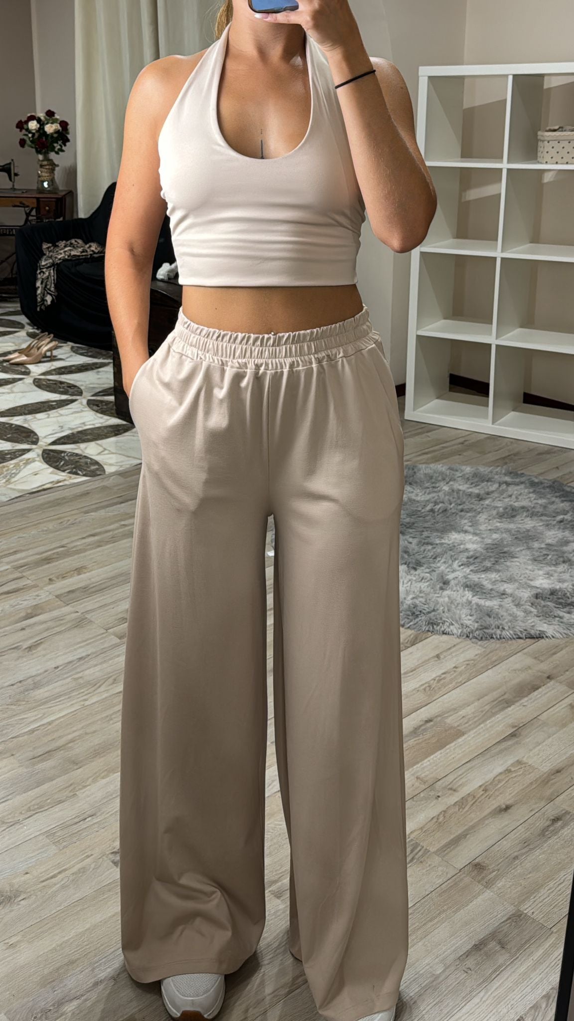 Pantalone Comfy beige