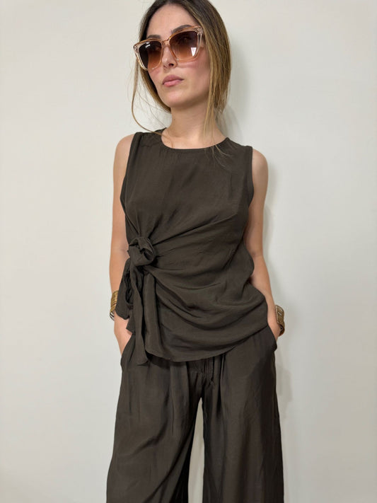 Blusa Letizia cioccolato