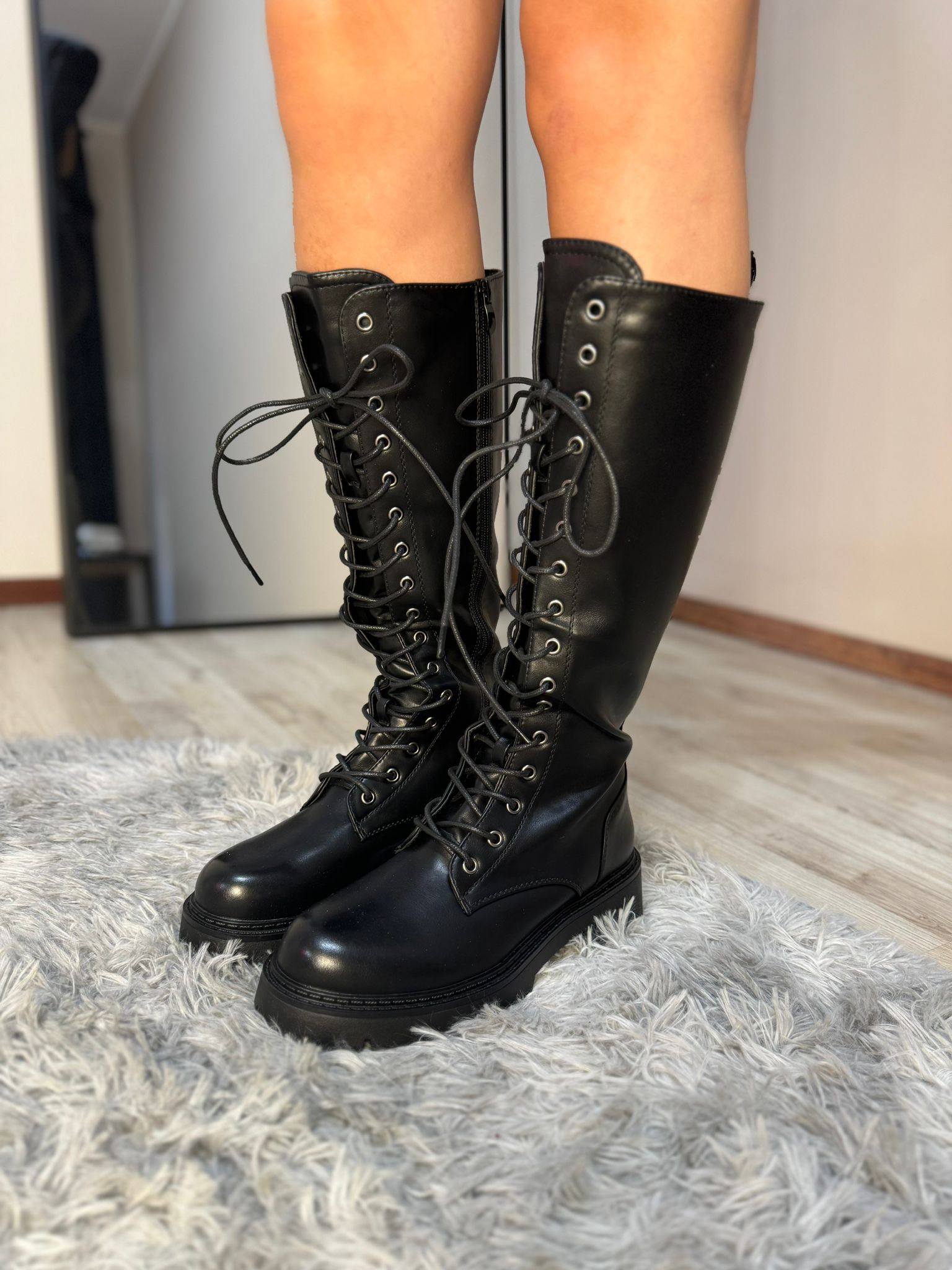 Anfibio alto stringato