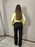 Pantalone timeless choco