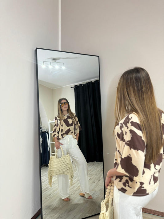 Pantalone morbido bianco