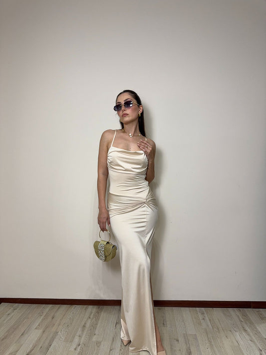 Abito Freya champagne